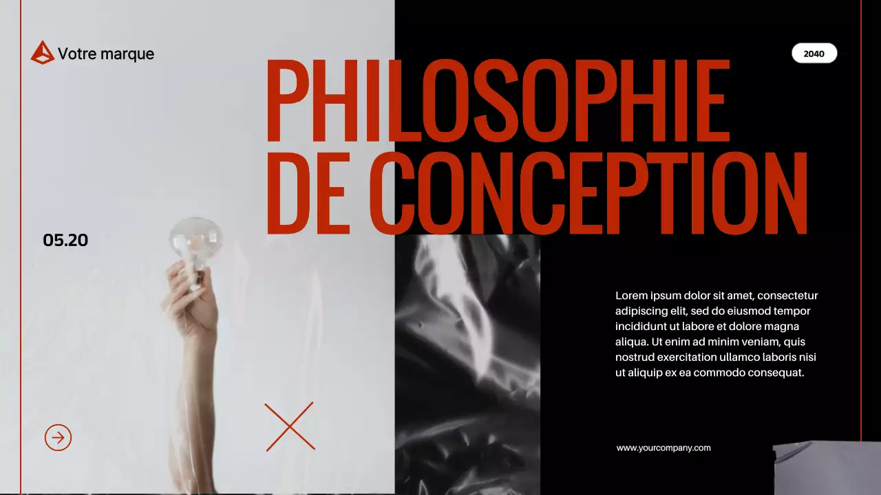 Red Black Modern Bold Business Profil de l'entreprise Introduction