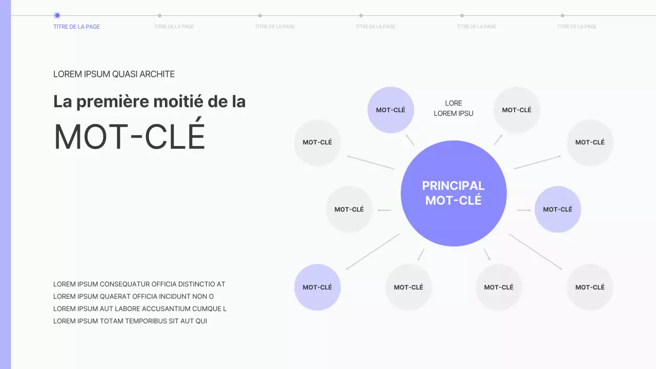 Rapport simple sur les tendances en matière de marketing en violet et noir