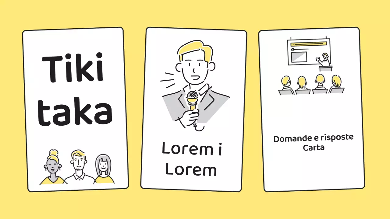 Lettera di presentazione gialla e minimalista