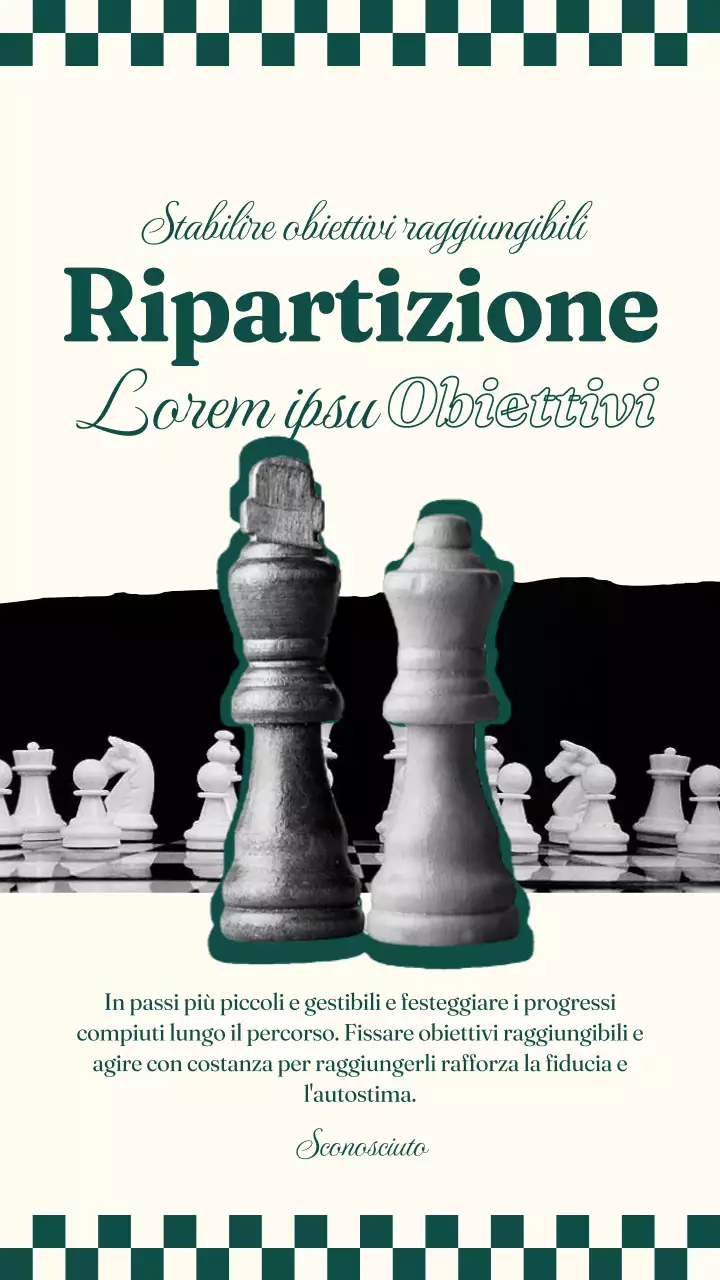 Verde moderno Stabilire obiettivi raggiungibili Crescita personale