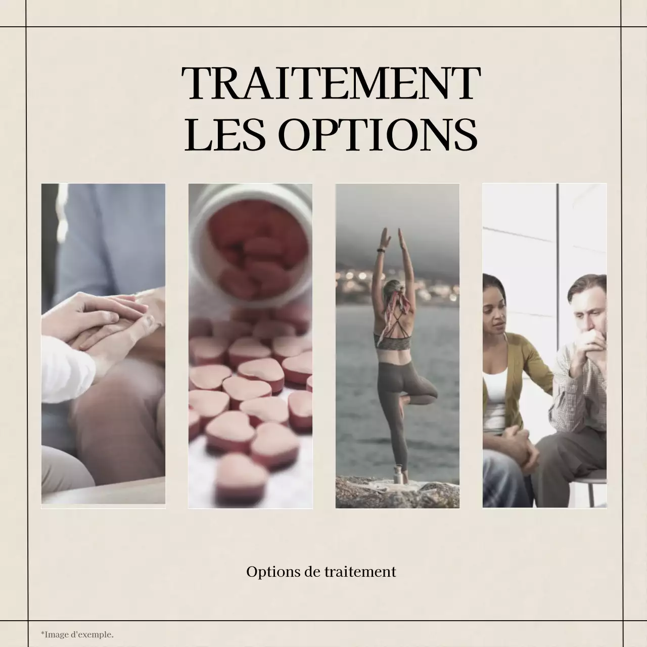 Jaune Bleu Gris Moderne Minimal Santé mentale Style de vie