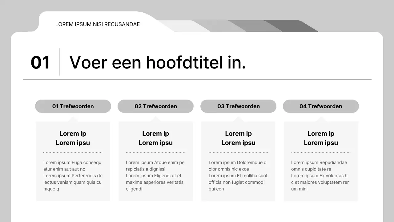 Eenvoudige, zwart-wit bedrijfsrapporten voor bedrijven