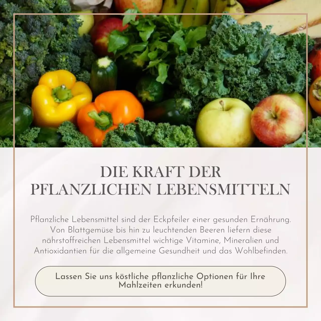 Beige Weiß Grau Natürlich Einfach Minimal Gesund Essen Selbst-Wachstum