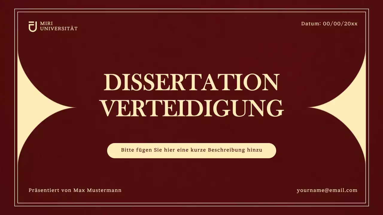 rot gelb elegant renaissance thesis defense class material