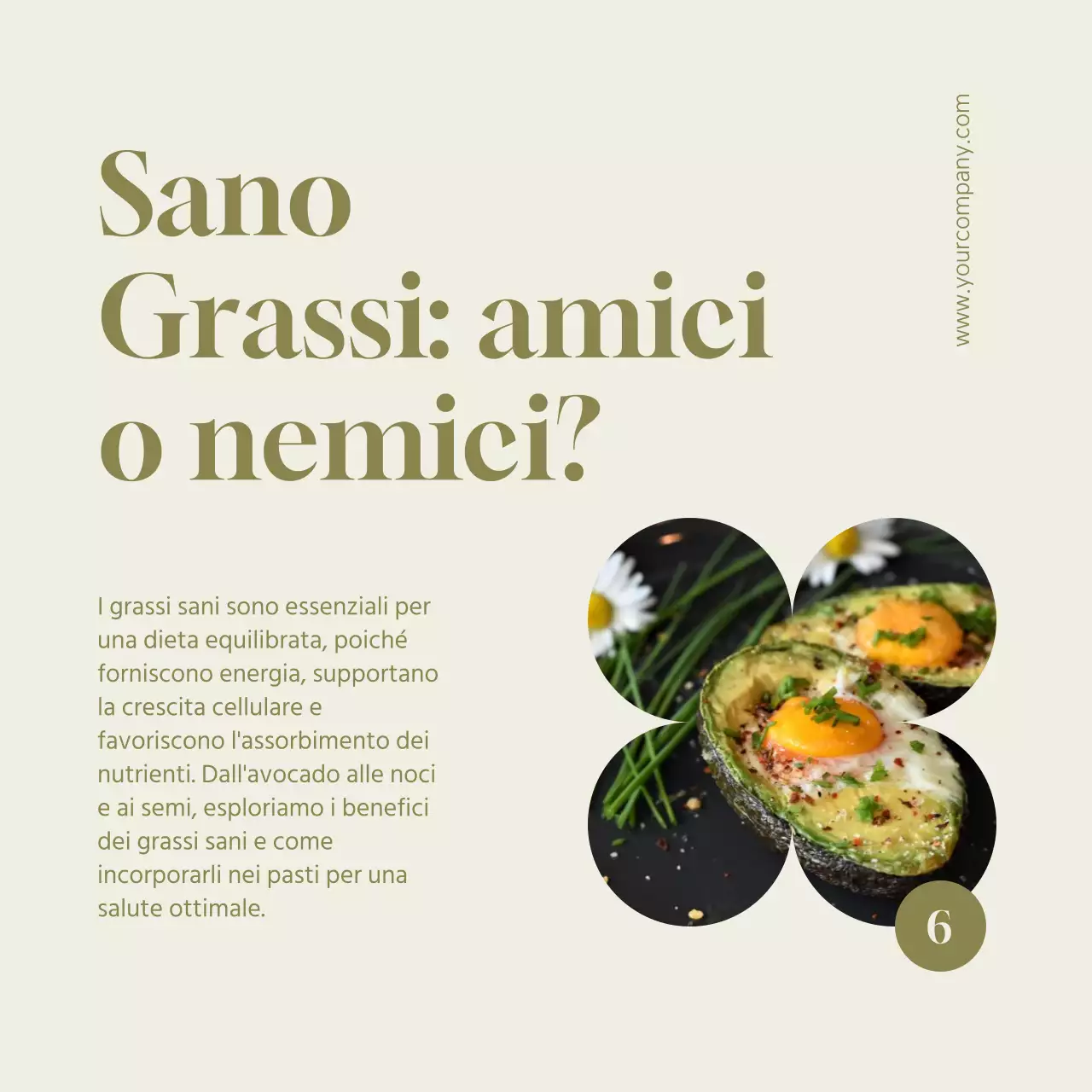 Suggerimenti per una dieta sana e moderna verde e beige