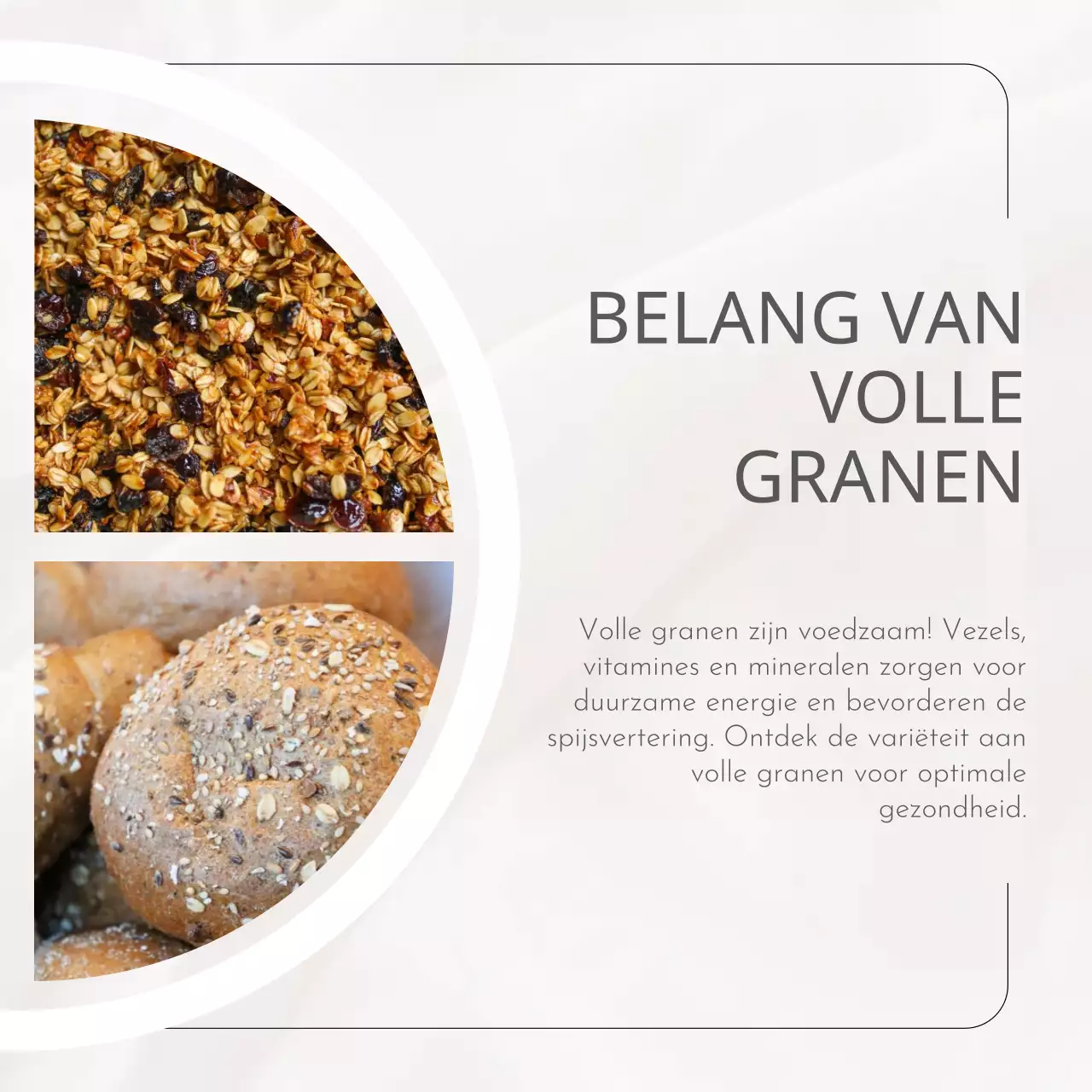 Beige Wit Grijs Natuurlijk Eenvoudig Minimaal Gezond Eten Zelfgroei