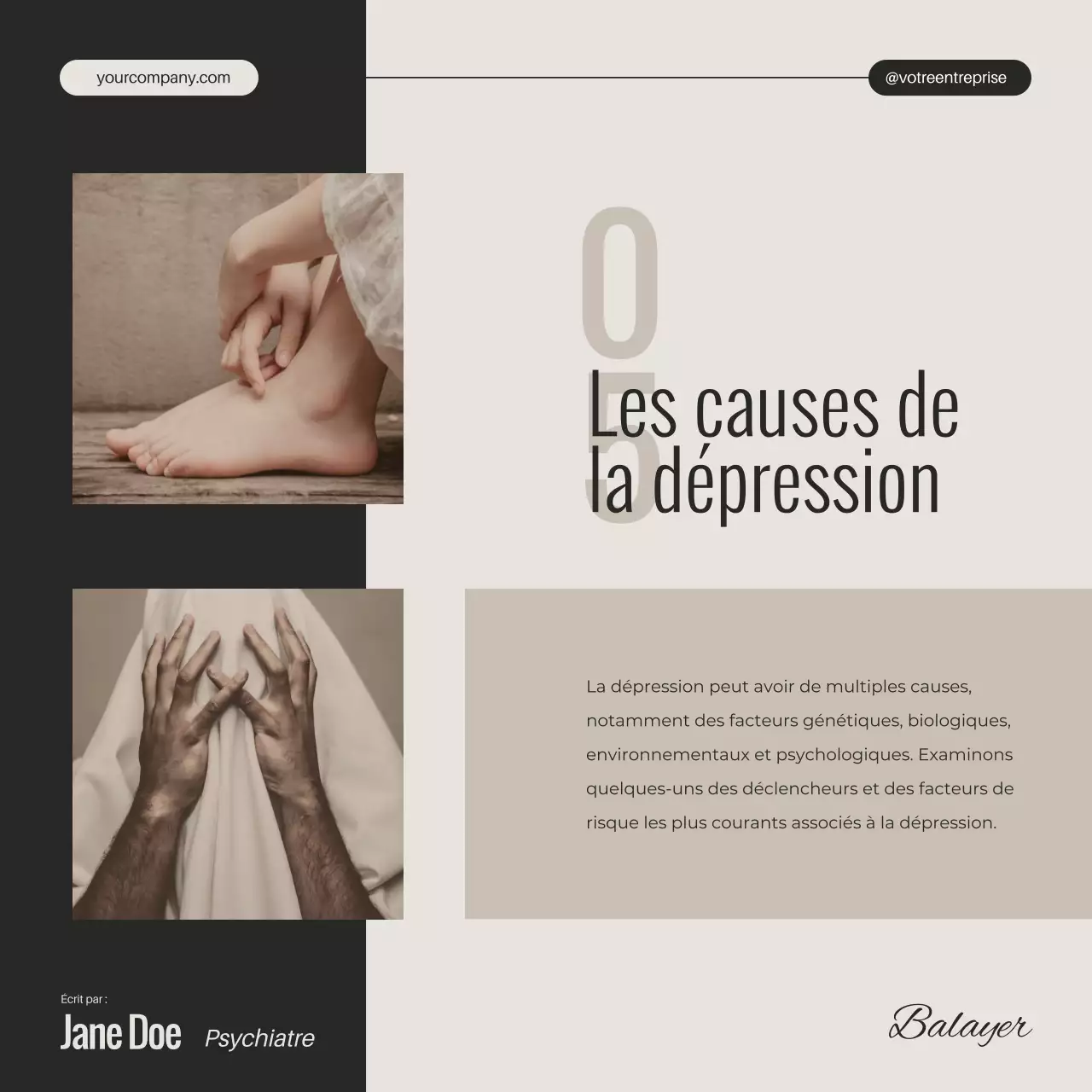 Campagne Ivory Black and White Minimal Mental Health Depression Unveiled (en anglais)