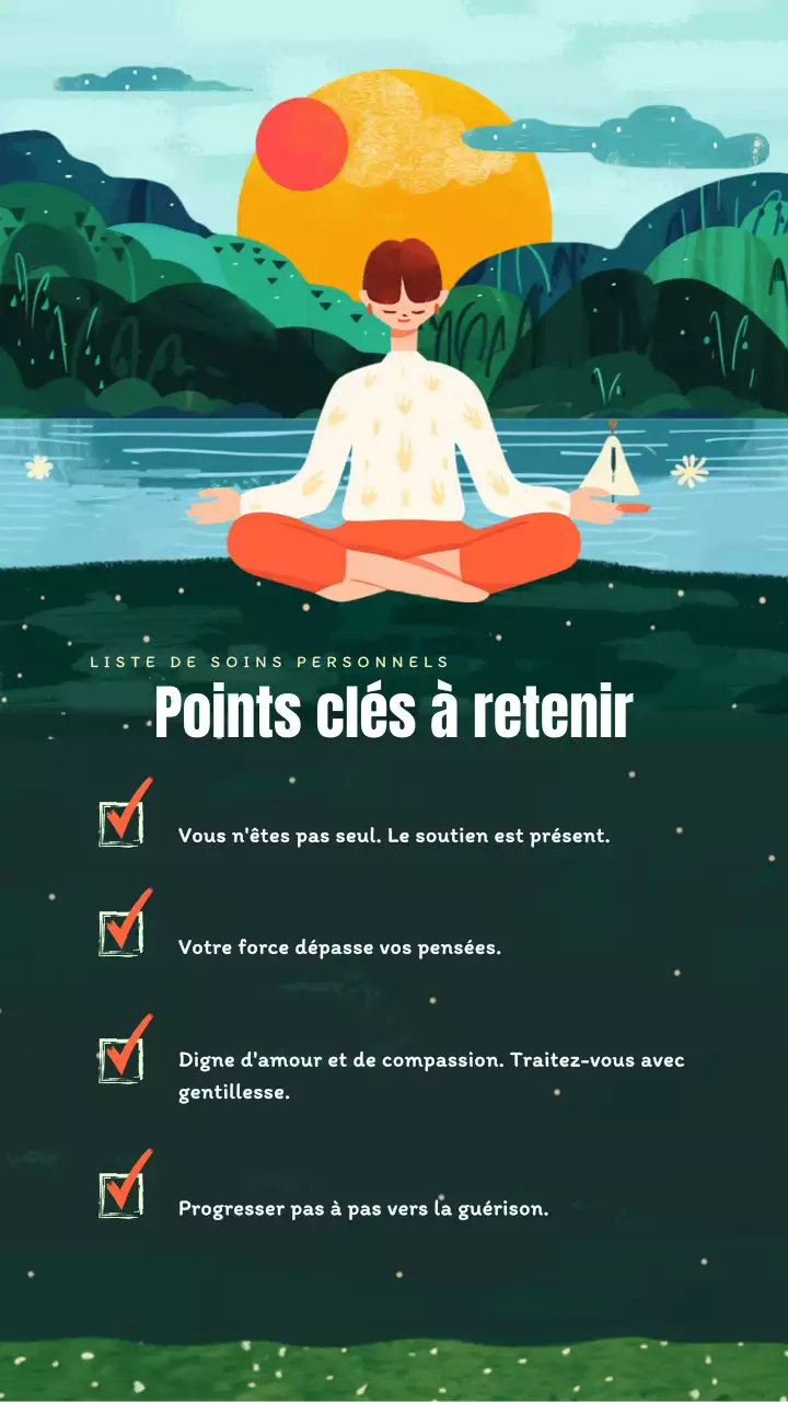 Des mots d'encouragement naturels dans le poste vert et orange