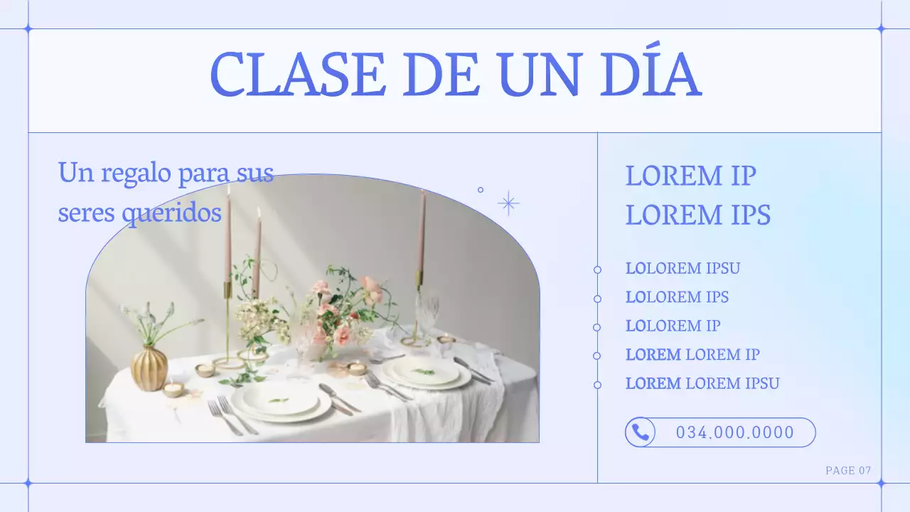 Resumen de marca para una sencilla floristería en azul y morado