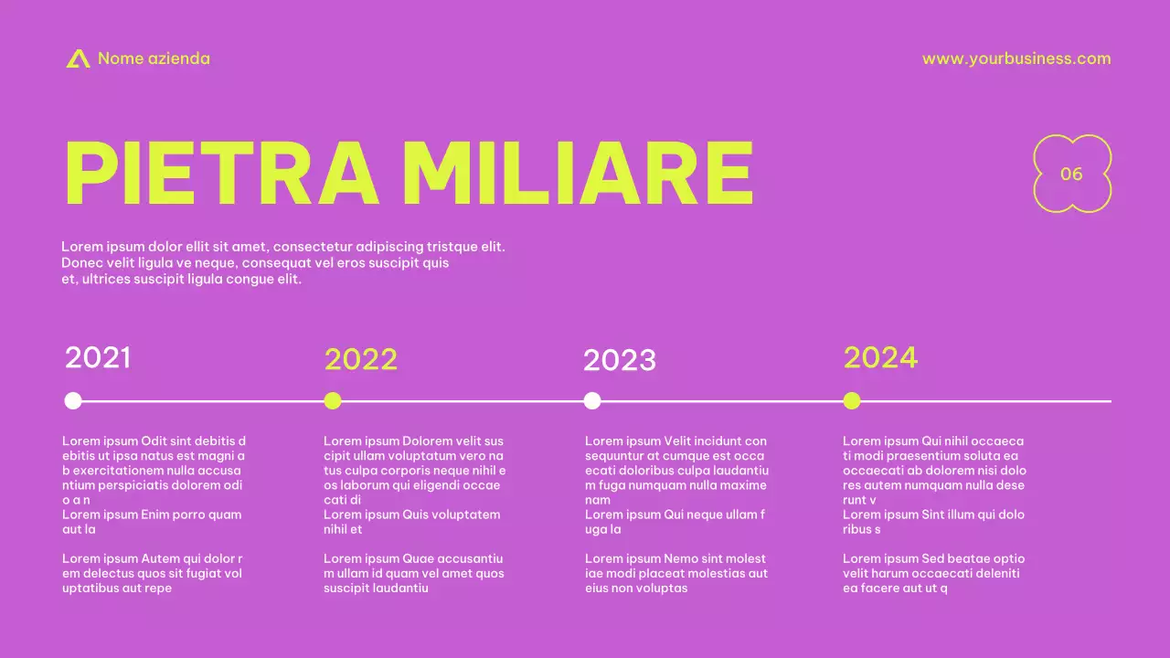 Purple Beige Pink Lime Modern Basic Minimal Business Presentazione dell'azienda