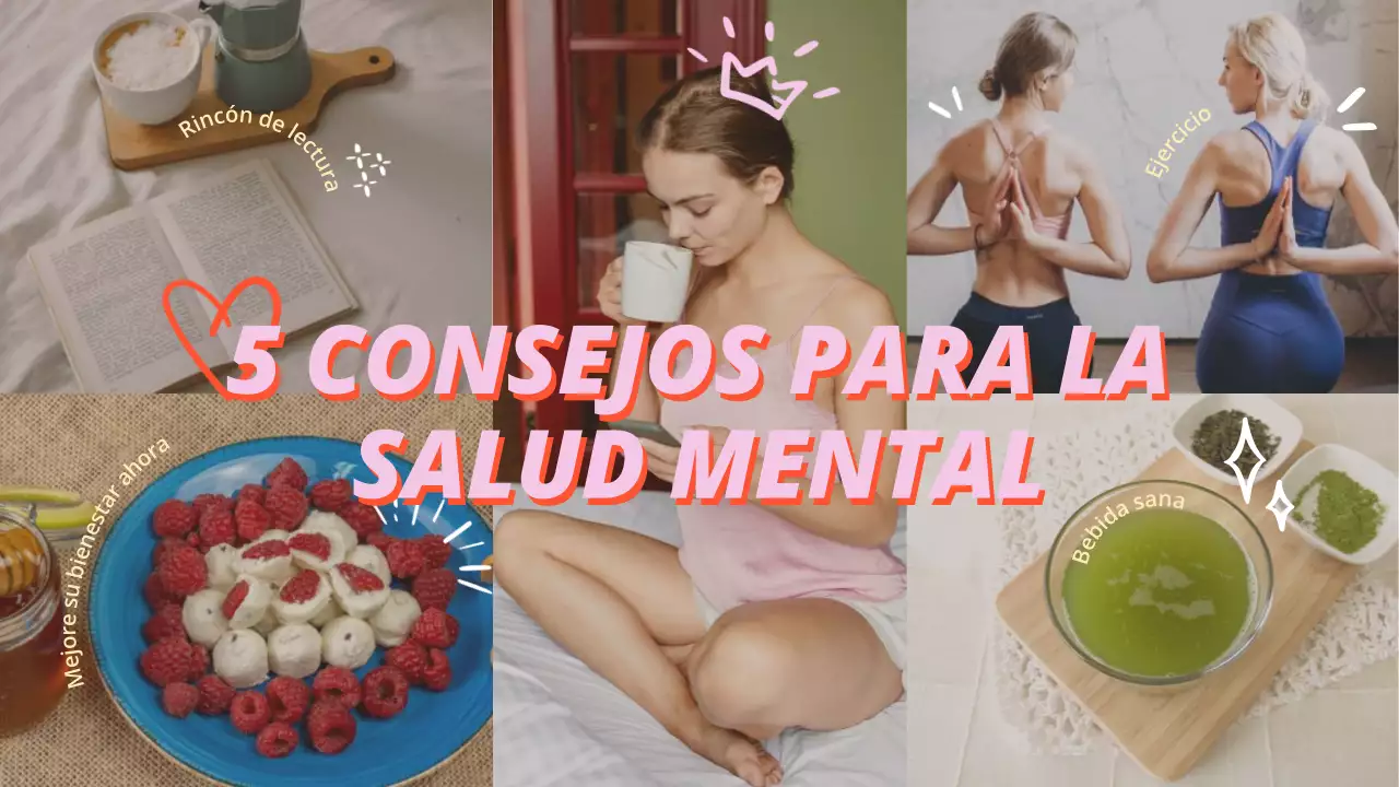 Pink Vintage Consejos de Salud Vlog Título principal