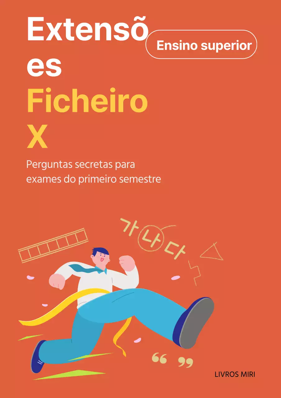 Uma simples capa de caderno escolar laranja e amarela