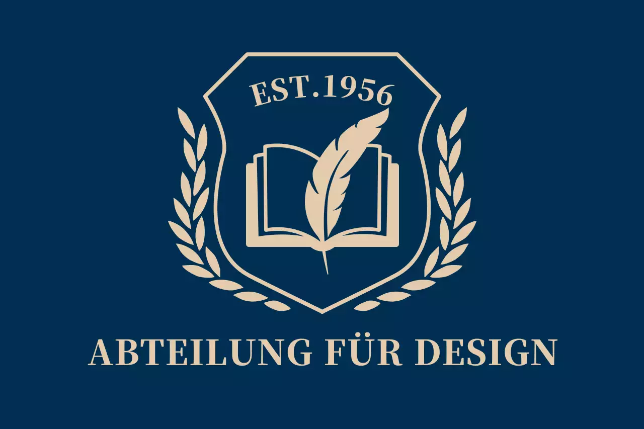 Bunte Universität mit Schullogo