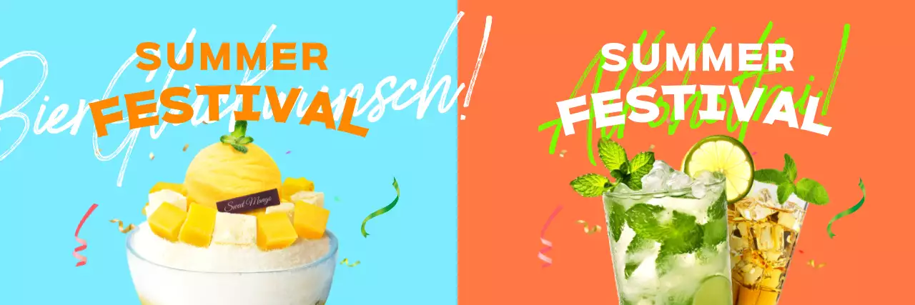 Von Sommerfestivals inspirierte Getränke und Schreibwaren