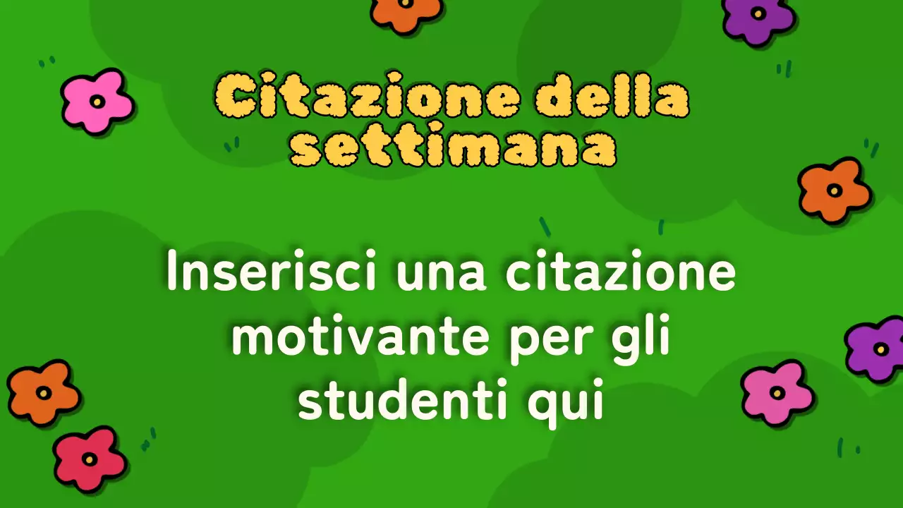 Piano di classe per l'animazione Skyblue