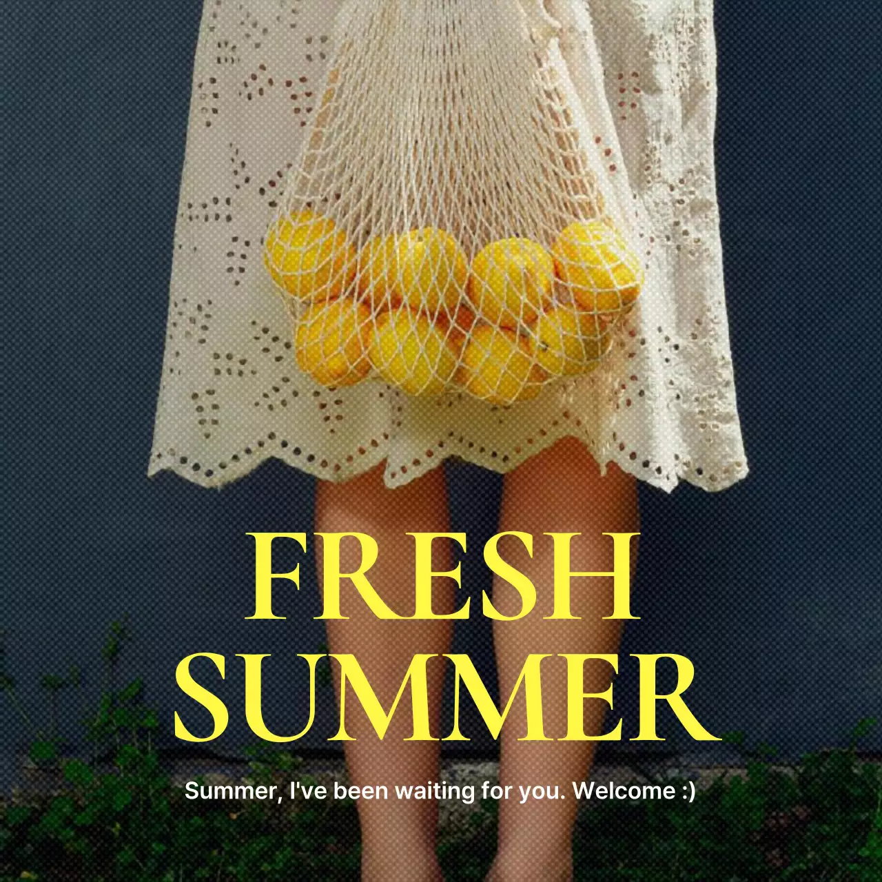 Yellow Minimal Summer Promotion Social Media Post