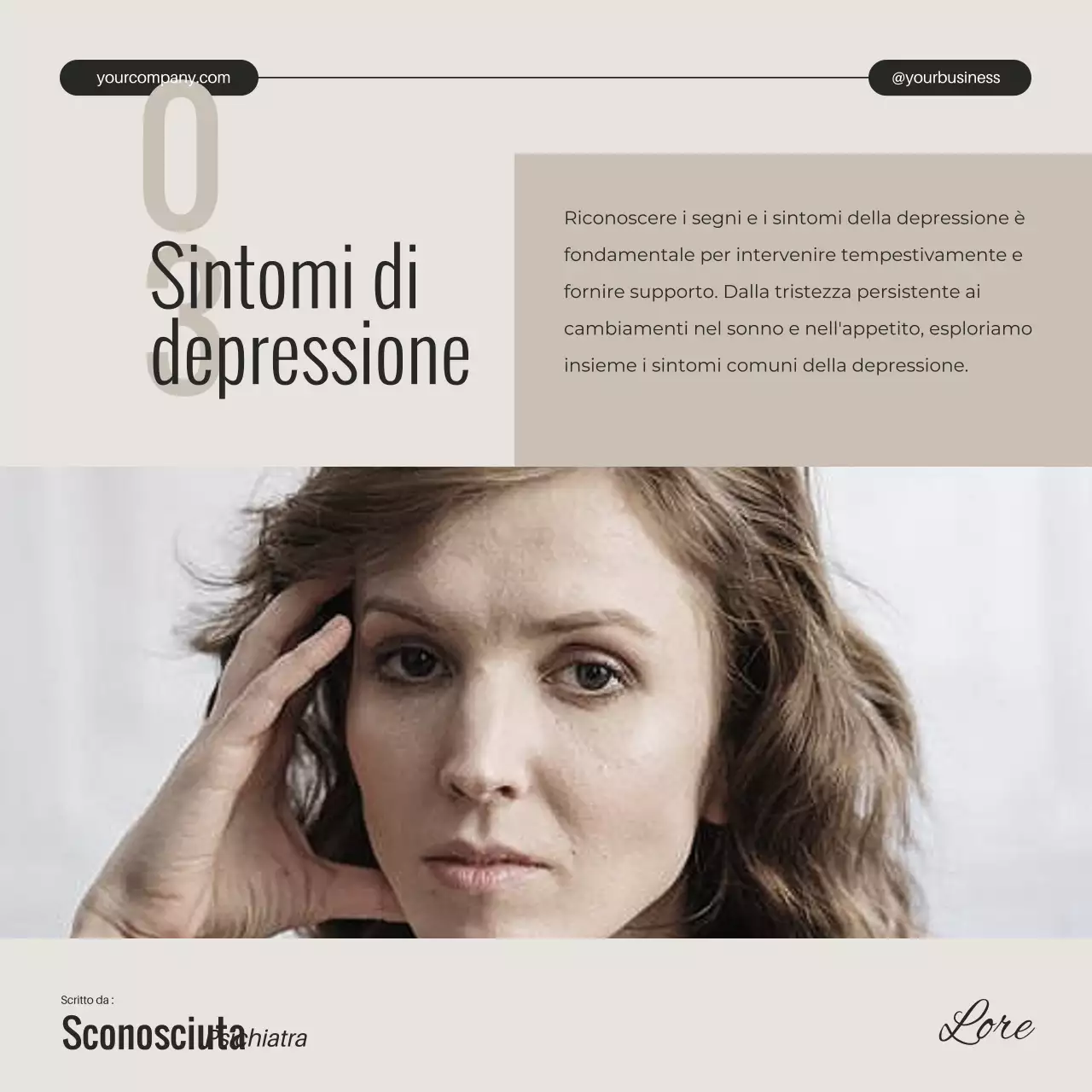 Avorio Nero e Bianco Minima Depressione Salute Mentale Campagna svelata