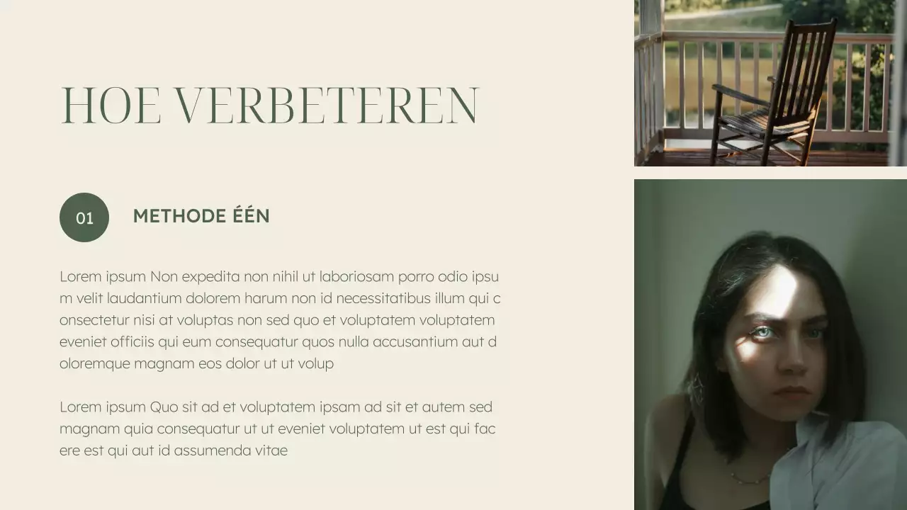 Groen en Beige Elegant Lesmateriaal Geestelijke Gezondheid