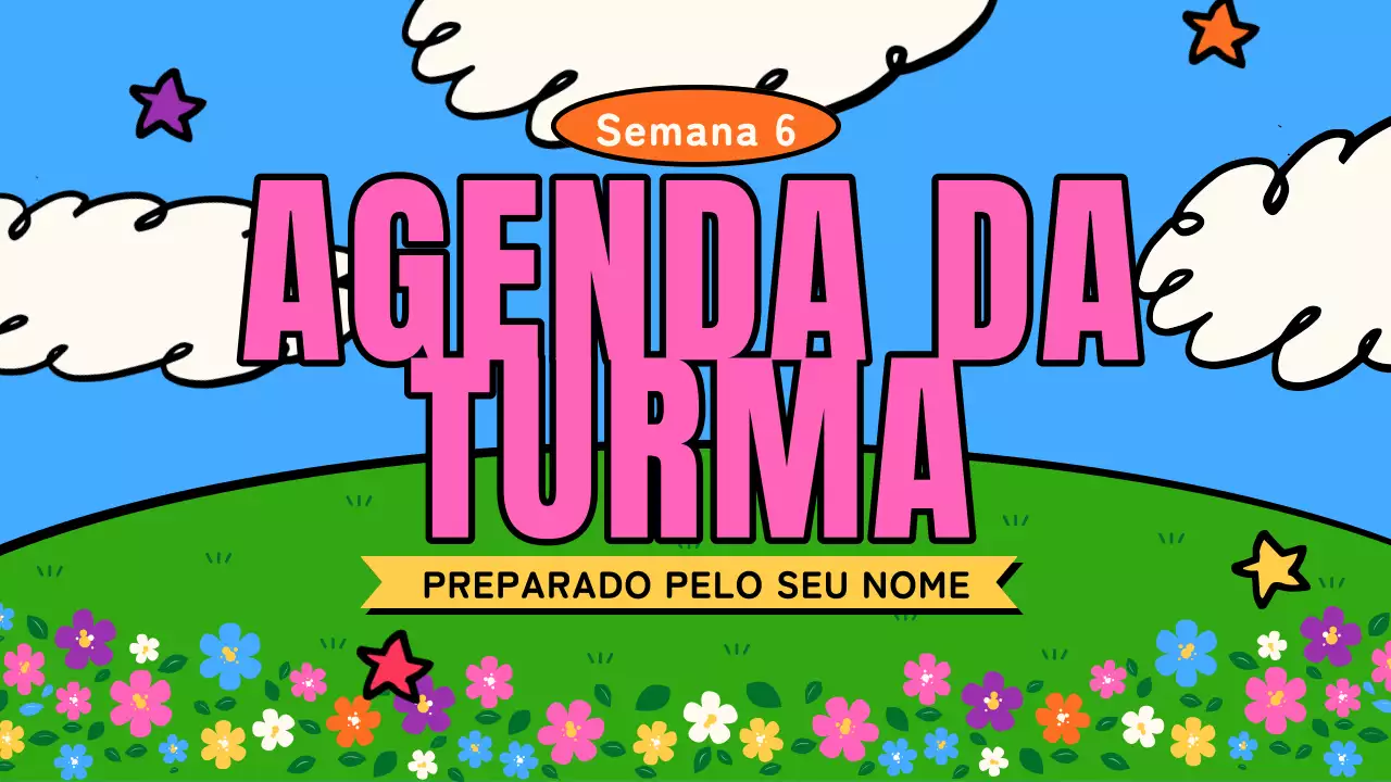 Plano de aulas de animação Skyblue