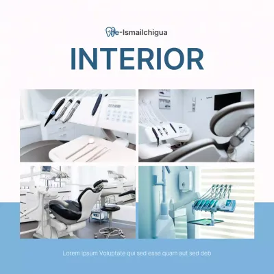 Promover la guía de información de las instalaciones hospitalarias para promover la odontología simple blanca y celeste