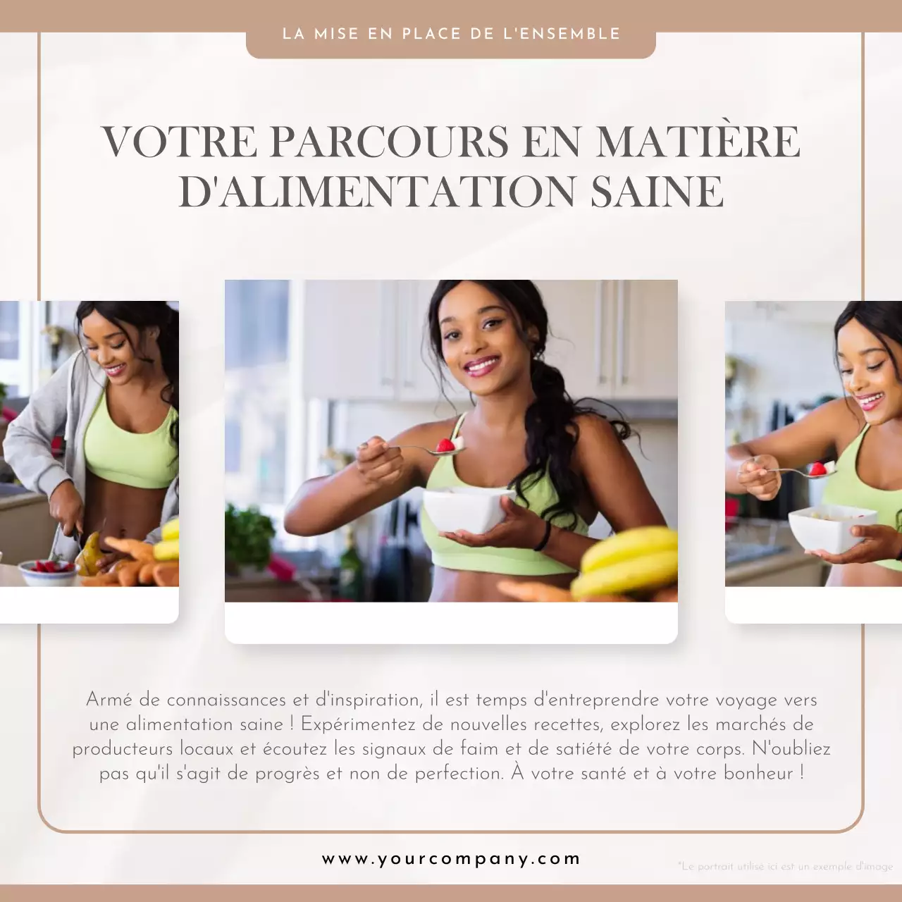 Beige White Grey Natural Simple Minimal Healthy Food Self-Growth (Croissance personnelle)