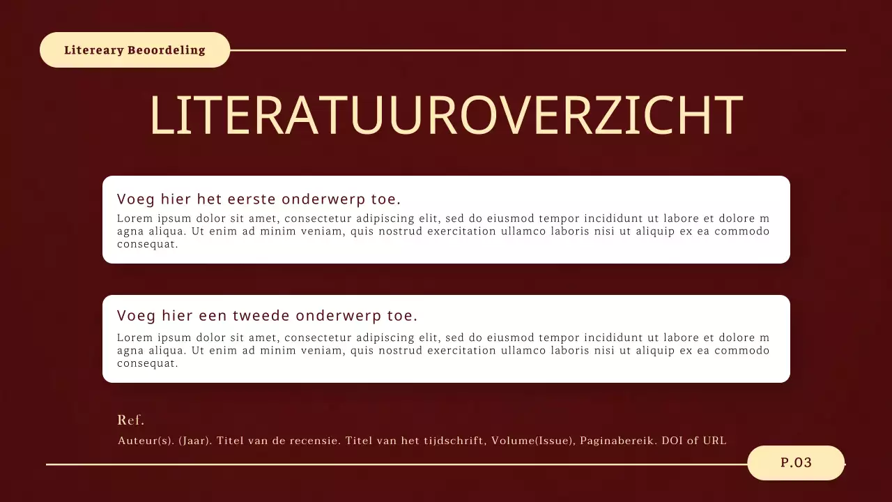 rood geel elegant renaissance scriptie verdediging lesmateriaal