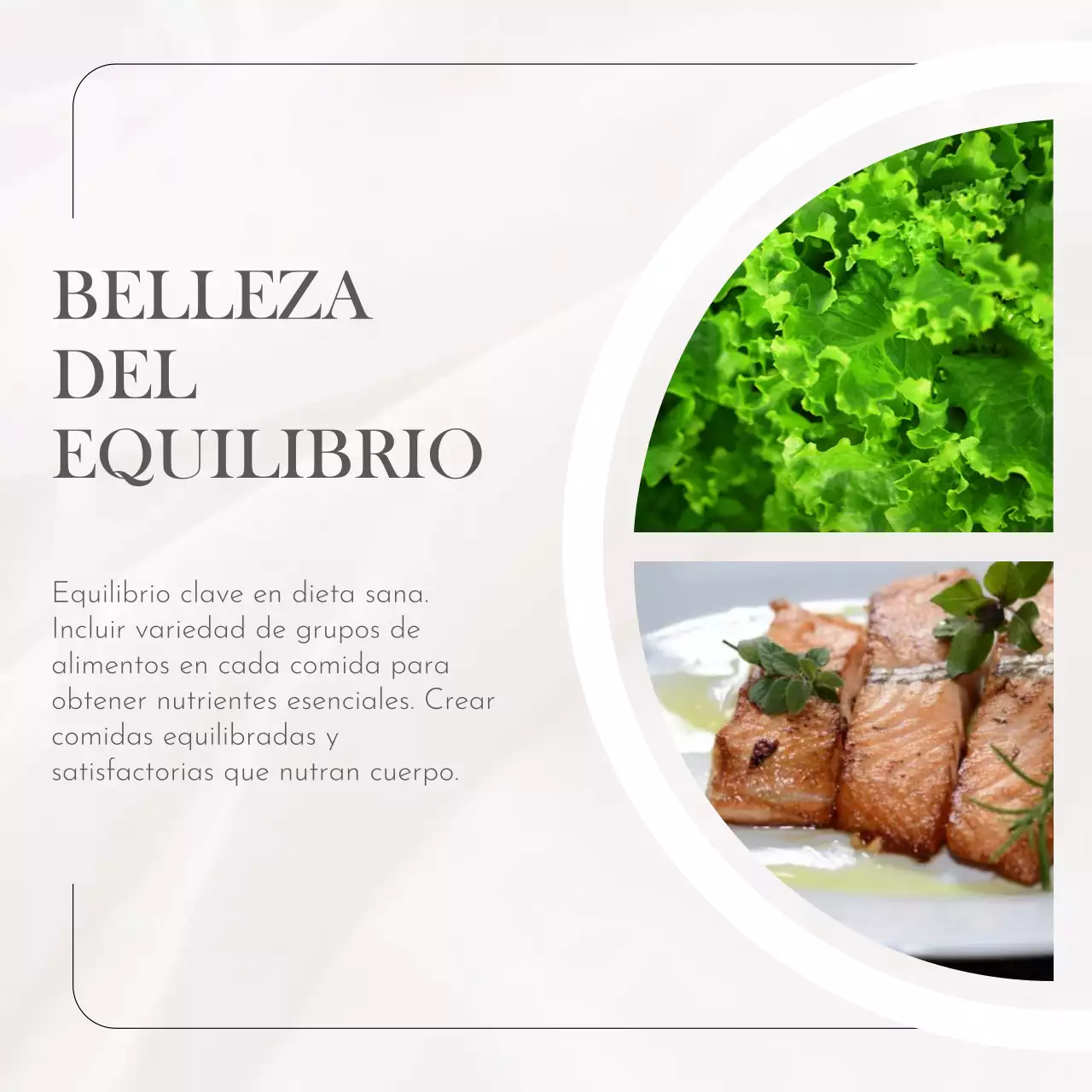 Beige Blanco Gris Natural Simple Mínimo Alimentación sana Autocrecimiento