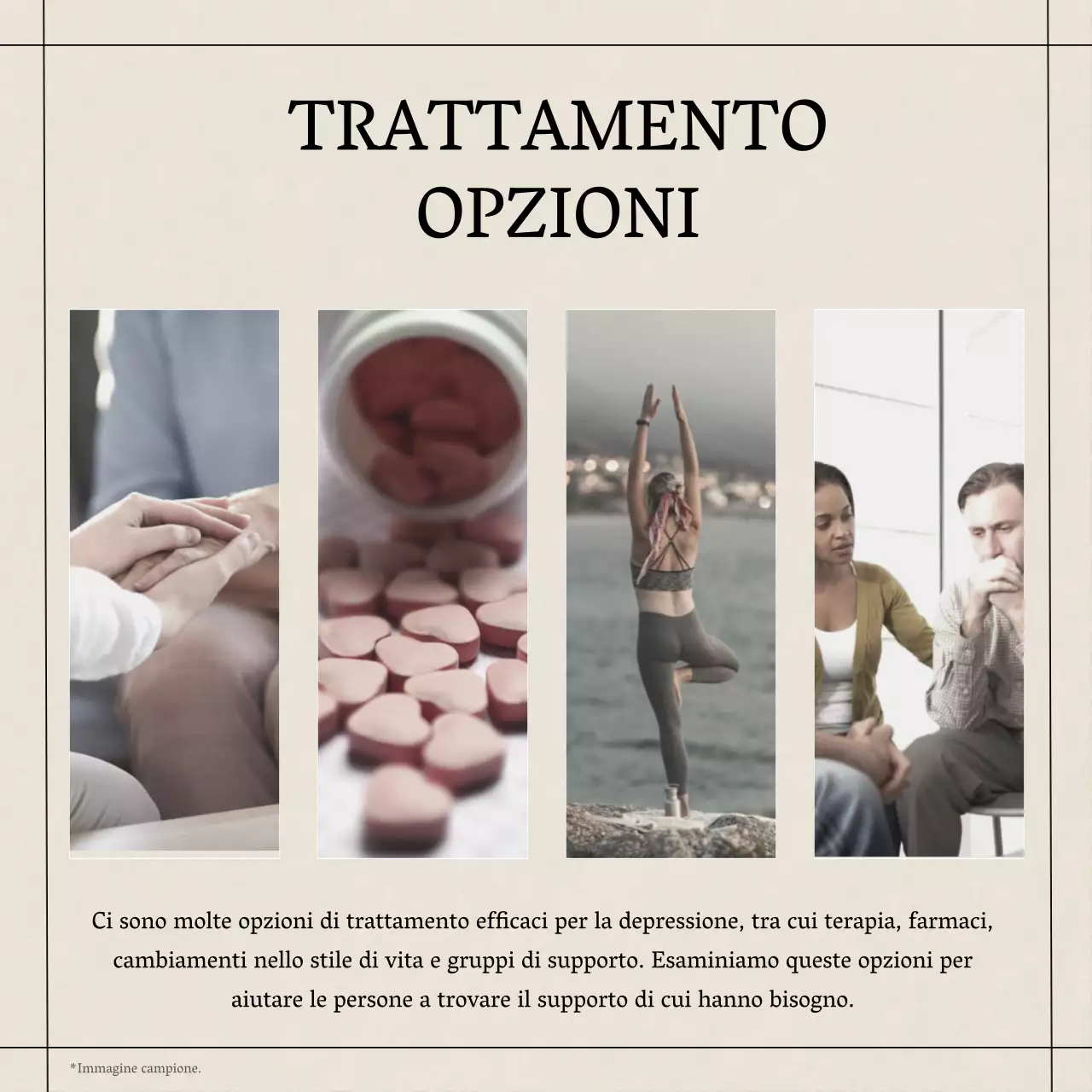 Giallo Blu Grigio Moderno Minimal Salute Mentale Stile di vita