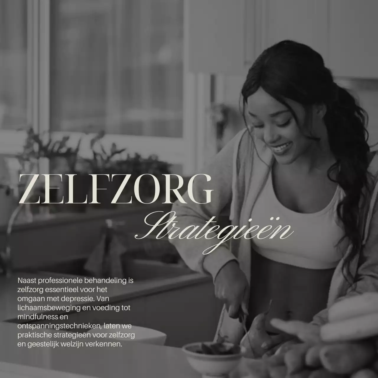 Grijs Ivoor Elegante Minimale Gids voor Geestelijke Gezondheid