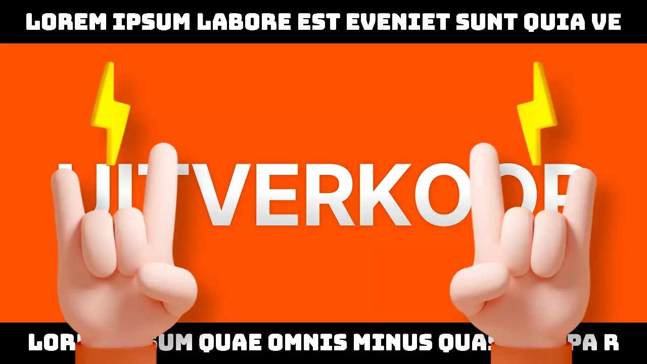 Advertenties promoten met kitscherige typografie in lichtblauw