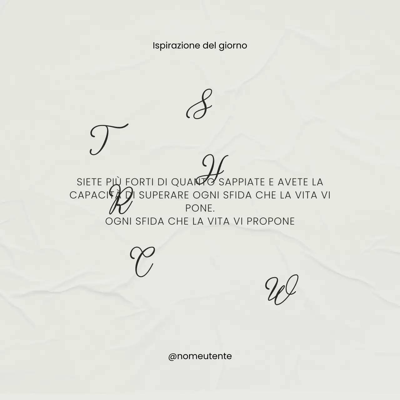 Beige Nero Minimal Elegante Citazione Ispirativa