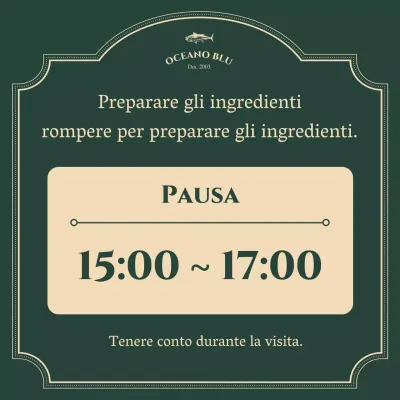 Il classico annuncio di interruzione negli abstract