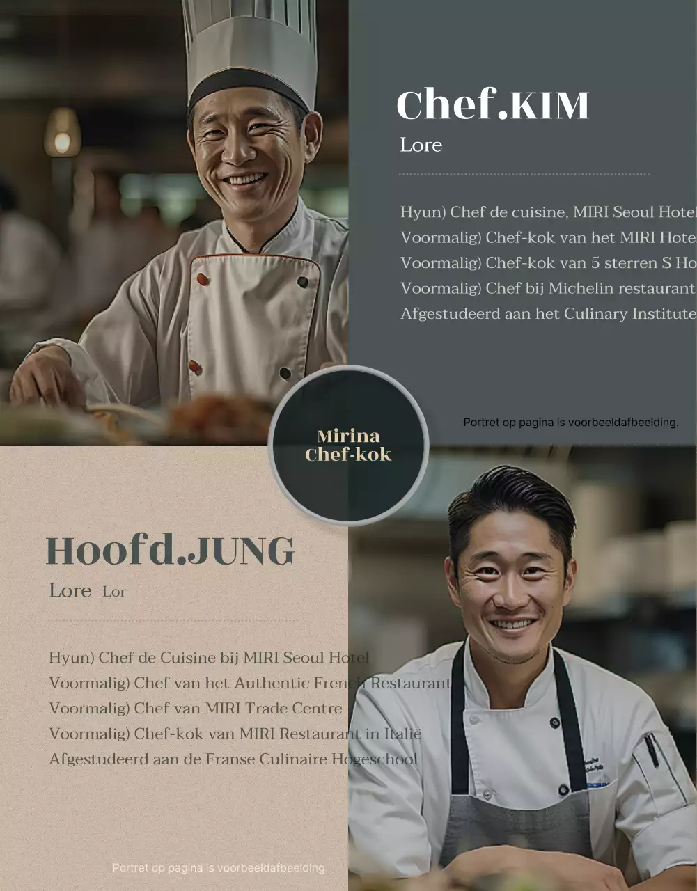 Promoot luxe hotel buffet maaltijdcheques in goud en kaki