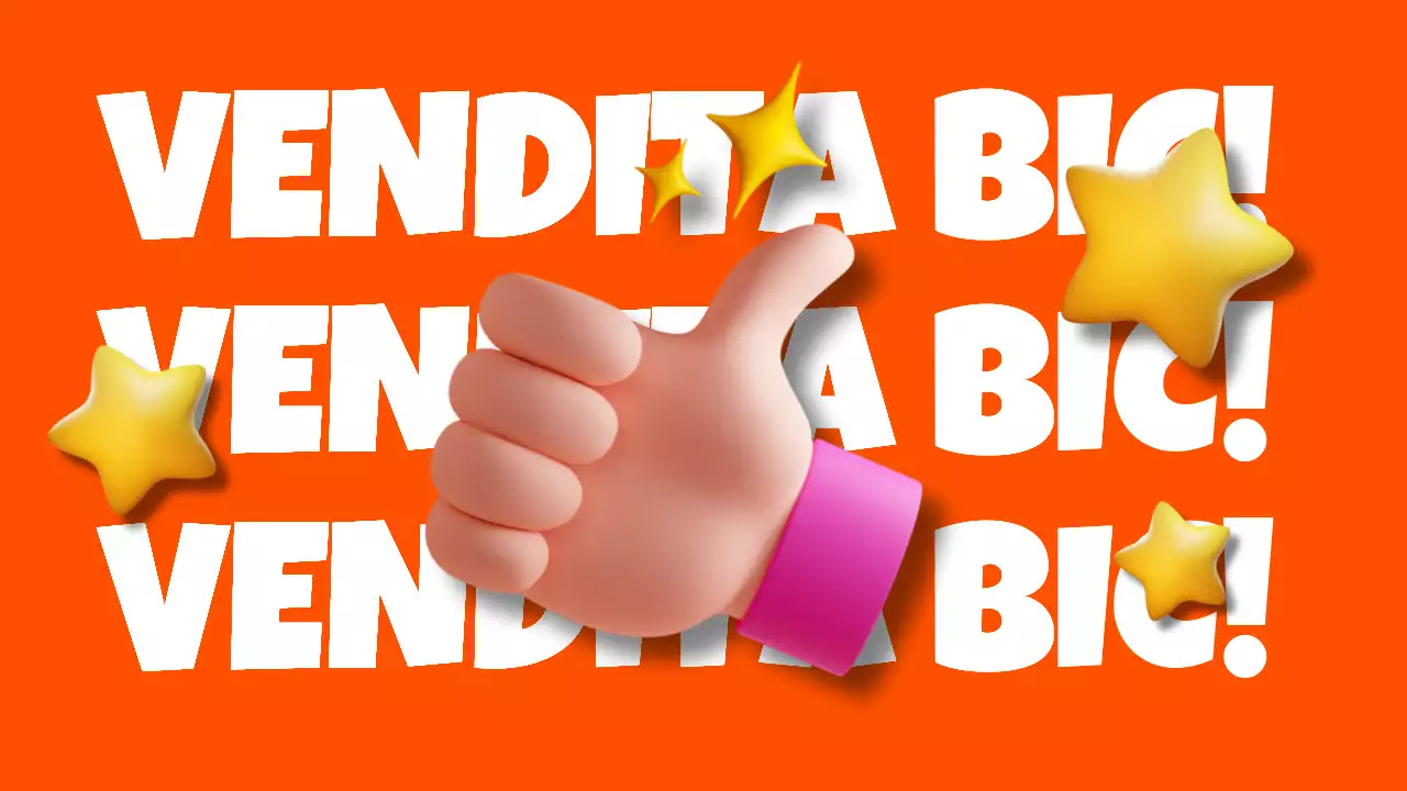 Promuovere gli annunci con una tipografia kitsch in blu chiaro