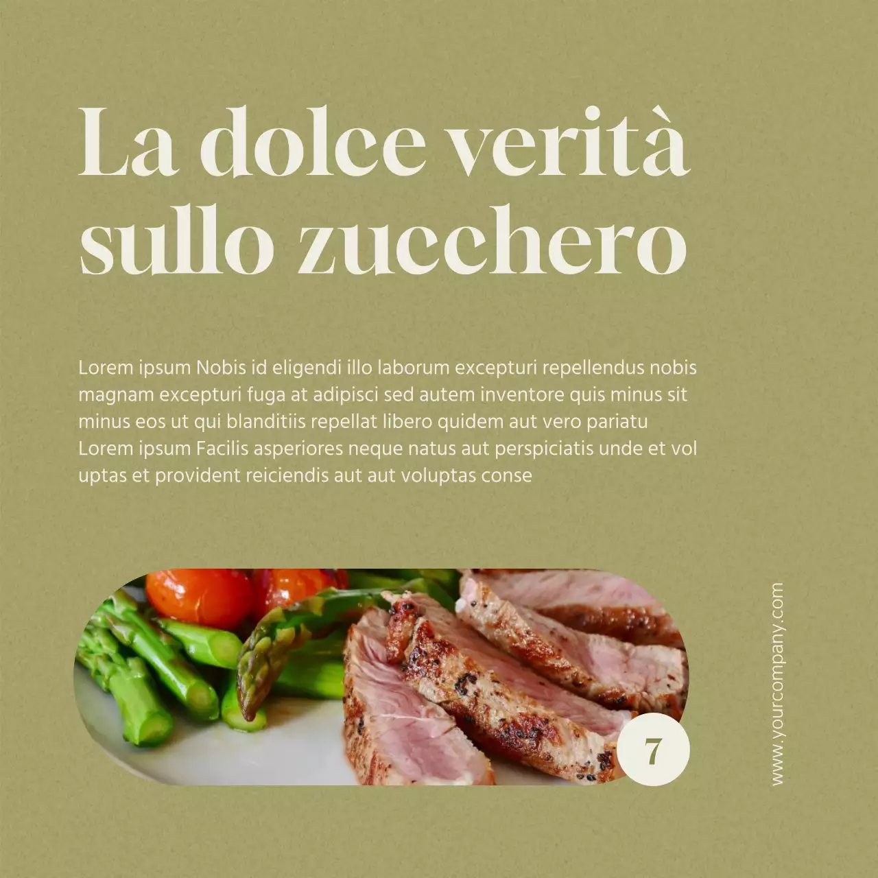 Suggerimenti per una dieta sana e moderna verde e beige