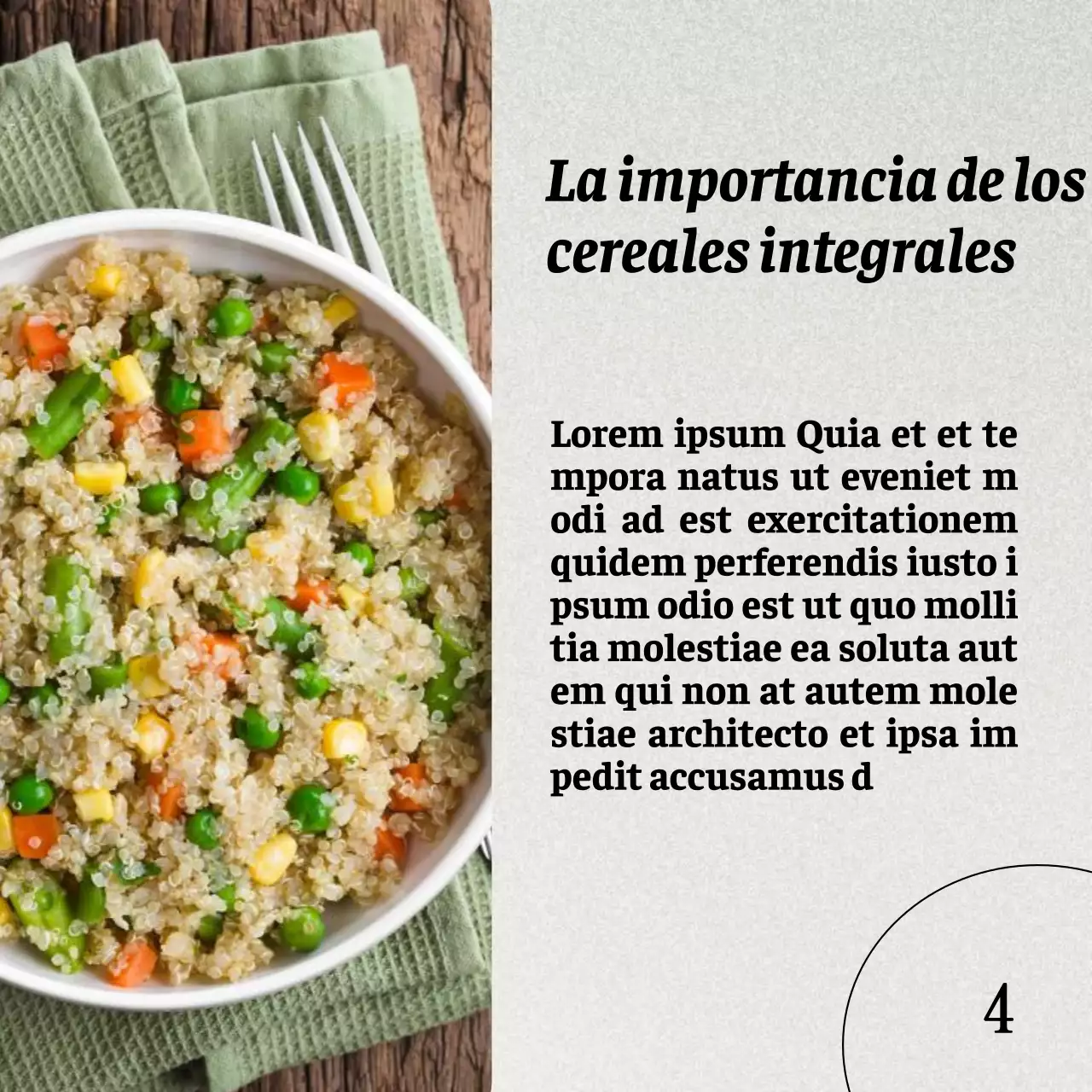 Gris y Marrón Natural Guía de alimentos y dietas saludables