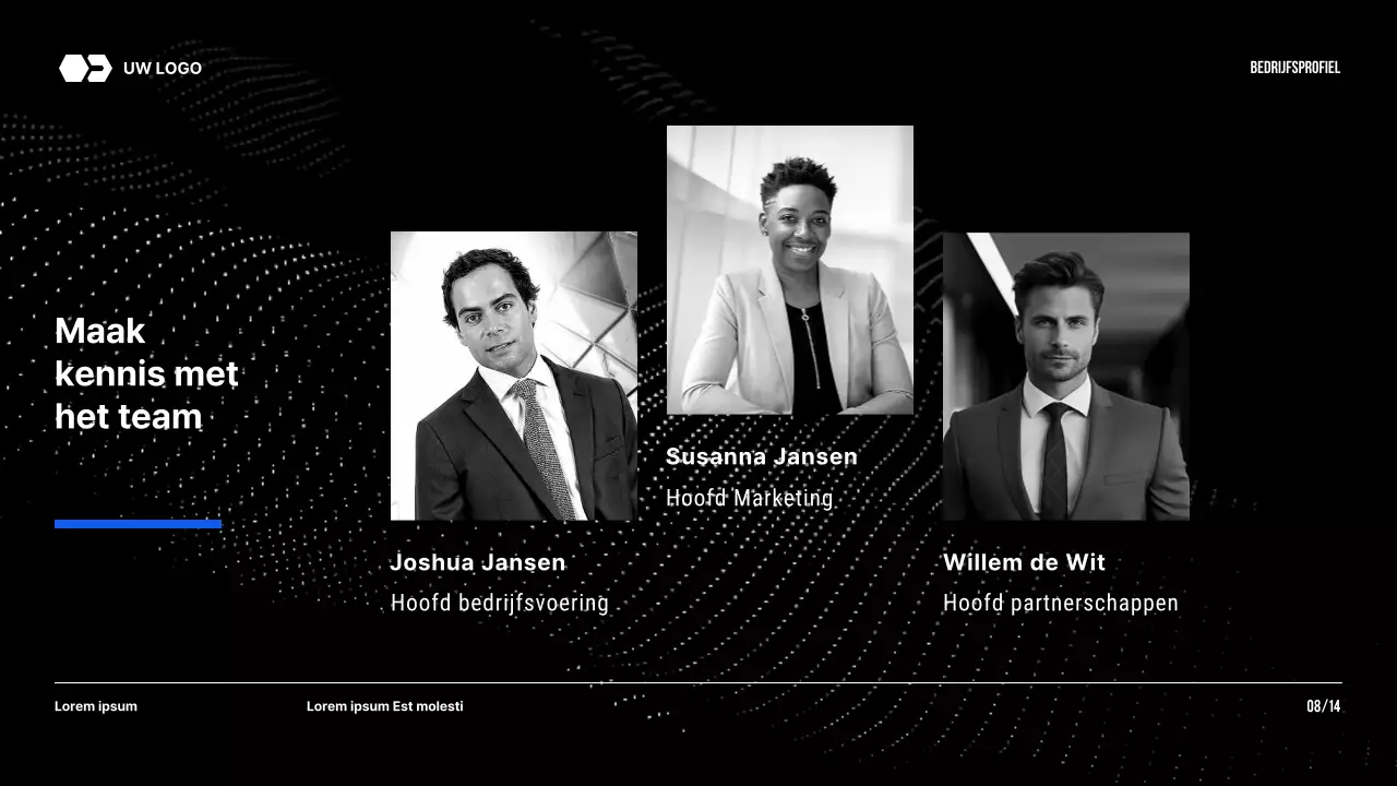 Black Tone Modern Bedrijf Introductie