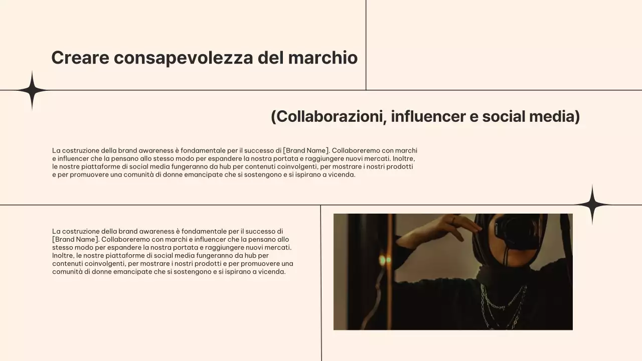 Beige elefant woman business product pitch