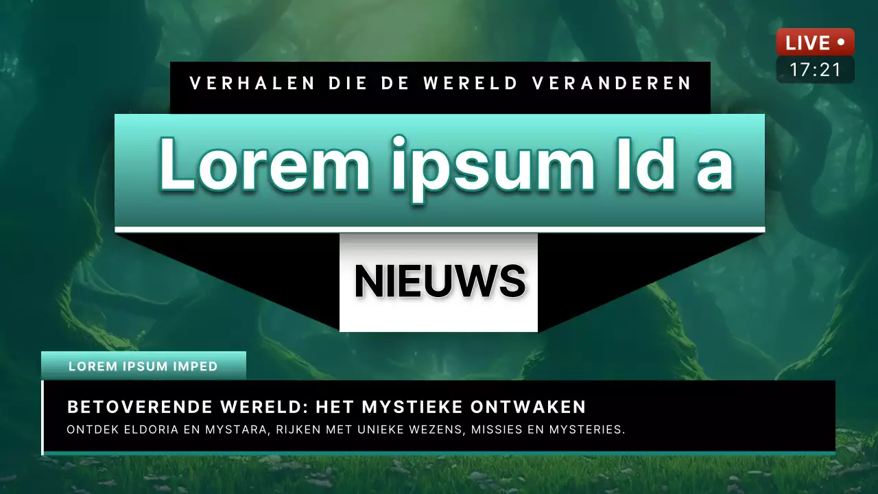 Eenvoudige nieuwsadvertentie voor games in groen en zwart
