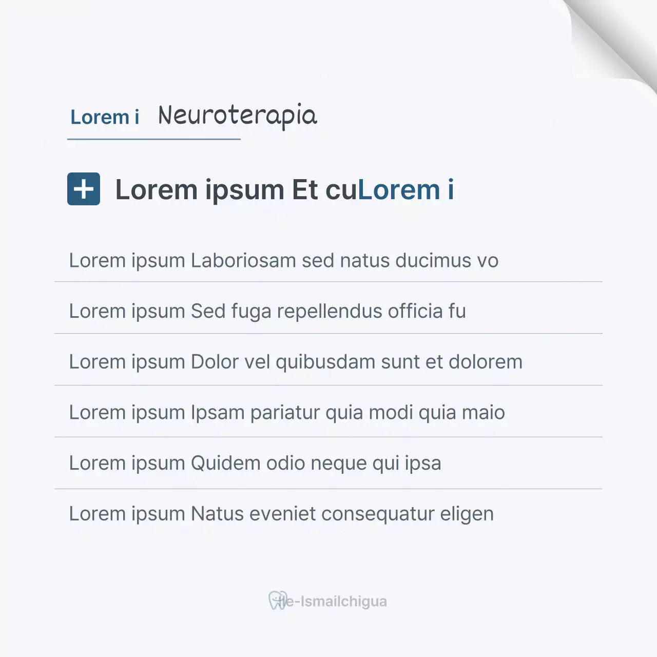 Un semplice kit di social media per il marketing dello studio dentistico, di colore bianco e azzurro, per promuovere lo studio.