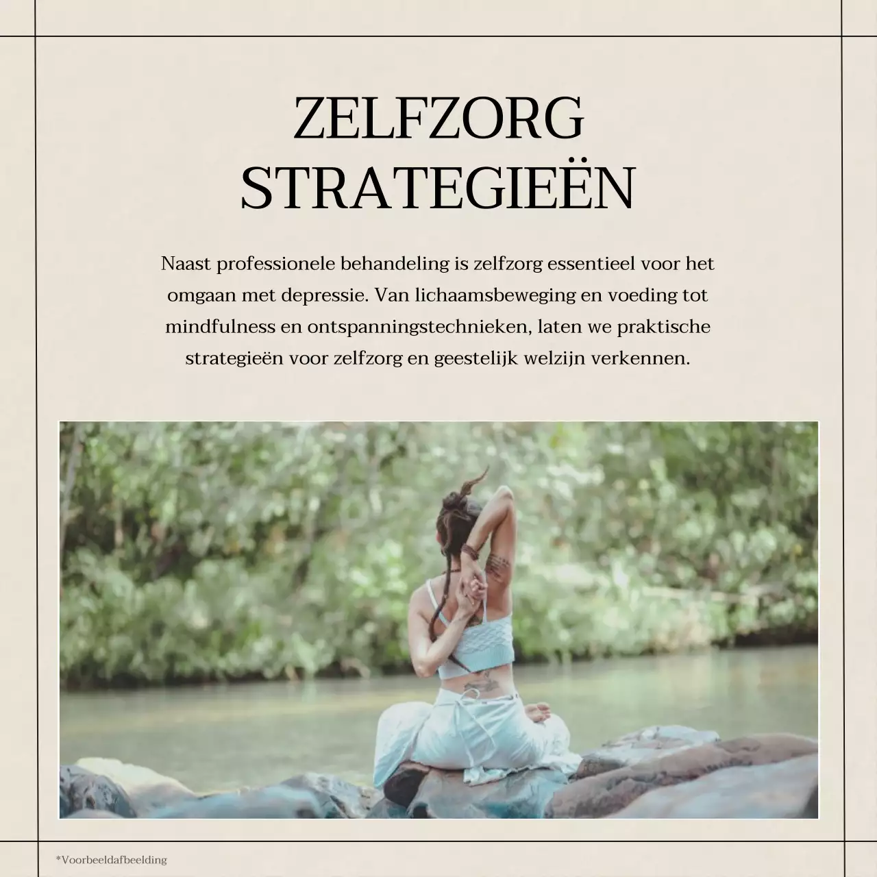 Geel Blauw Grijs Modern Minimaal Geestelijke Gezondheid Lifestyle