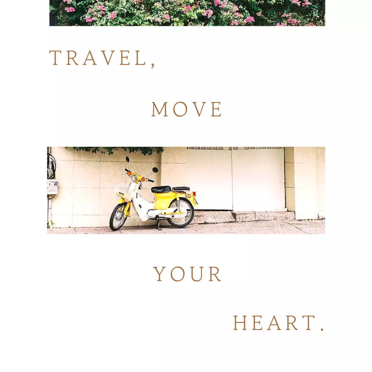 Yellow Minimal Travel Advertisement Social Media Post