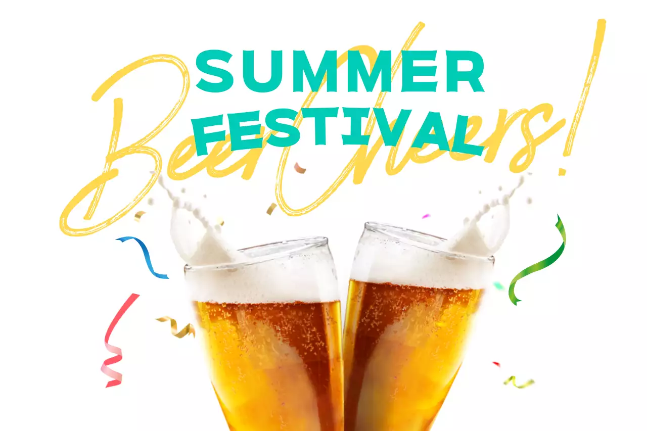 Summer festival-inspired drink and lettering stationery