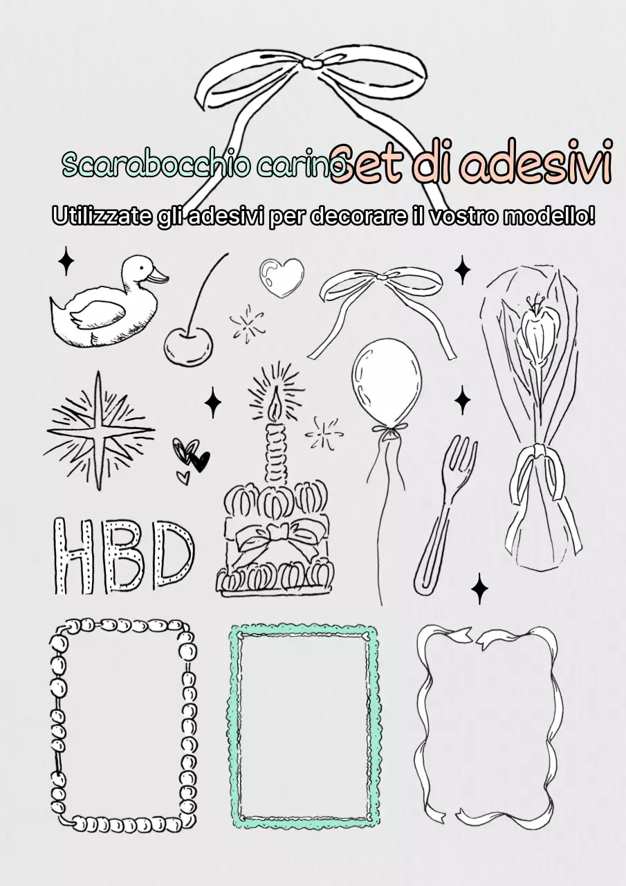 Poster di compleanno di tendenza in grigio e menta