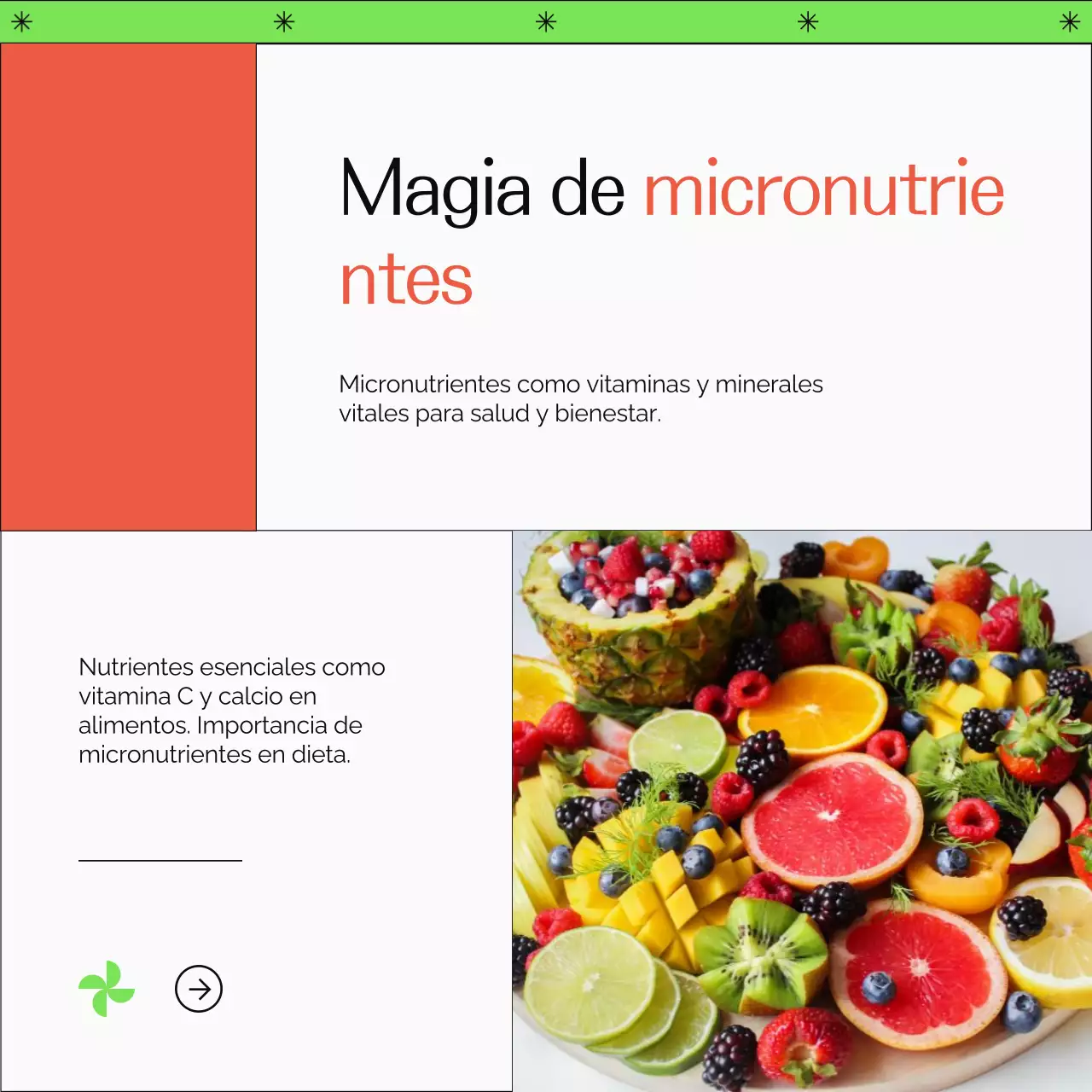 Verde y Naranja Guía sencilla de estilo de vida saludable