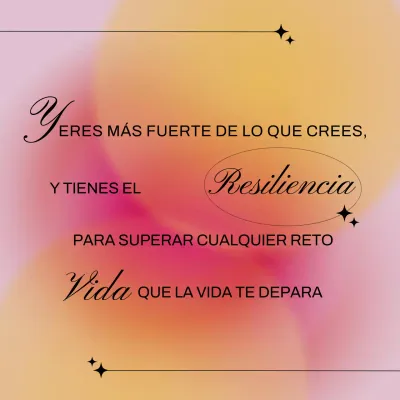 Naranja Minimal Motivación Inspiración Flyer