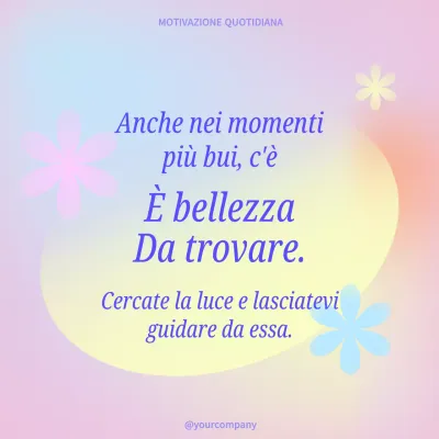 Gradiente colorato Carino Citazione ispiratrice