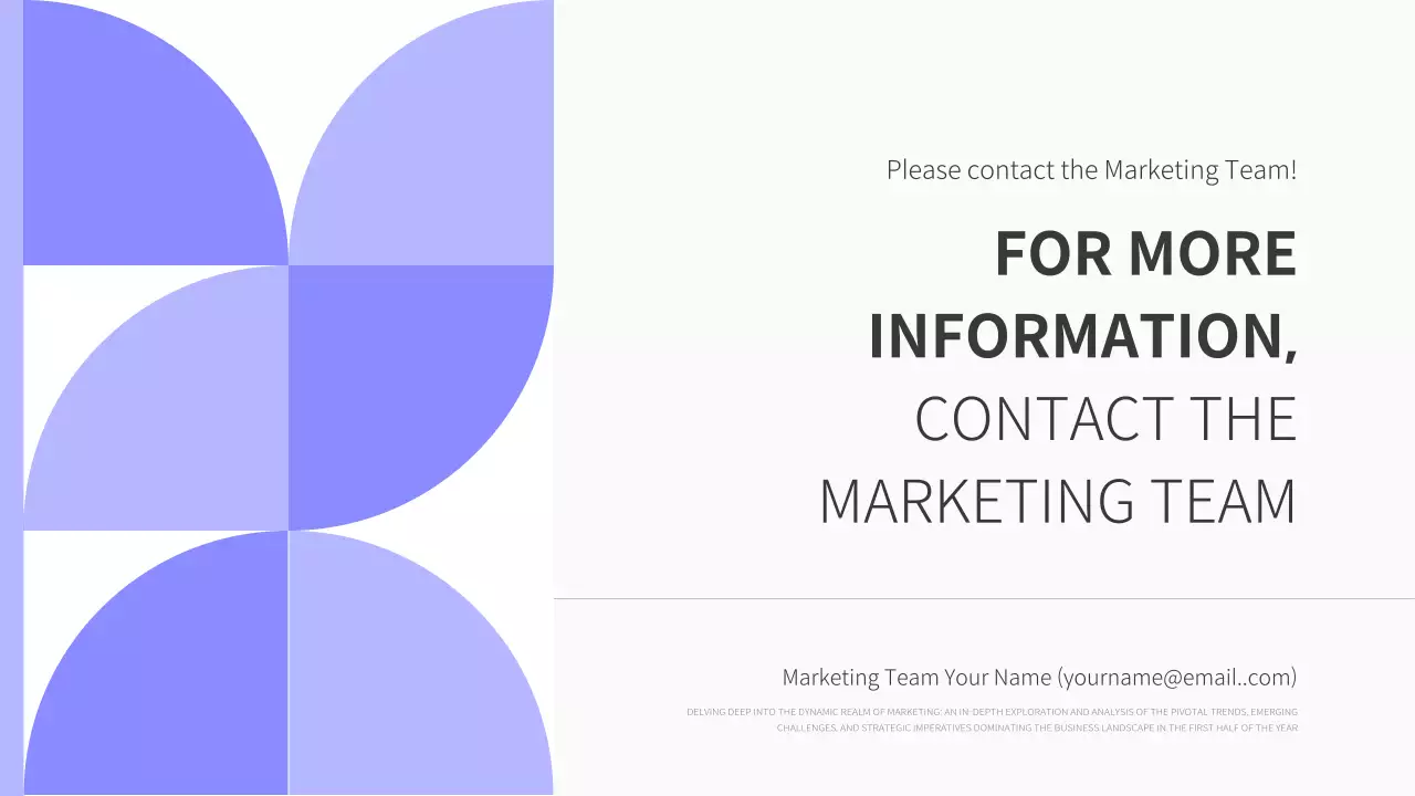 Purple Clean Marketing Report Presentation