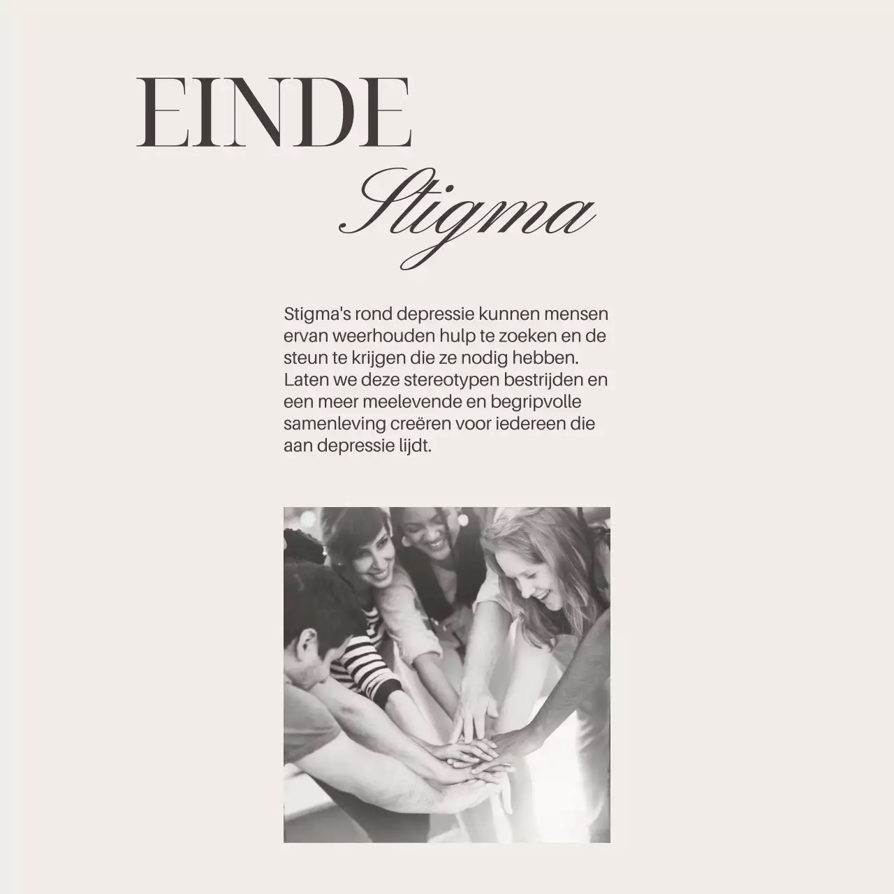 Grijs Ivoor Elegante Minimale Gids voor Geestelijke Gezondheid