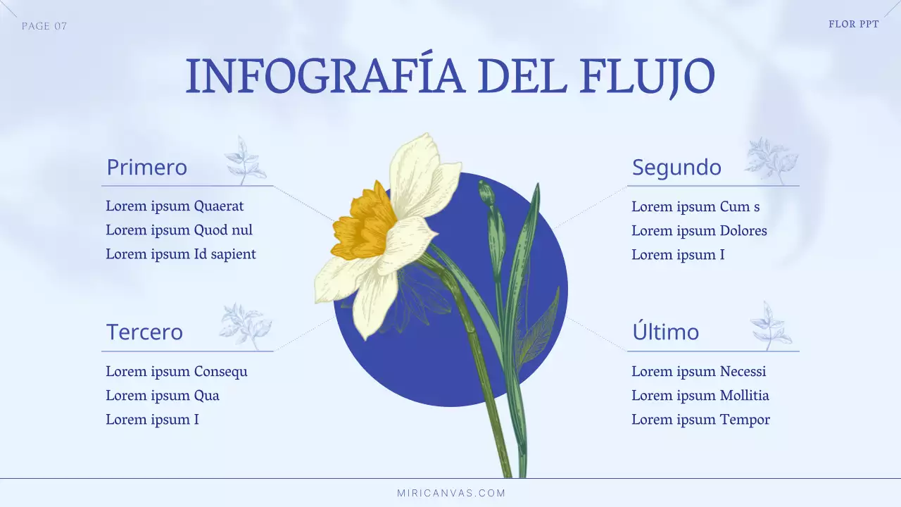Lujosas flores de verano en azul y azul claro Resumen de la marca de la pequeña empresa